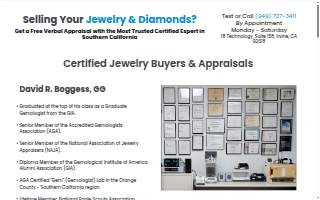 Certified Jewelry Buyers & Appraisals While-U-Watch website