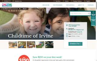 Childtime of Irvine website