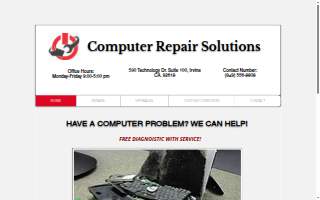 Computer Repair Solutions website
