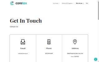 CoreTax website