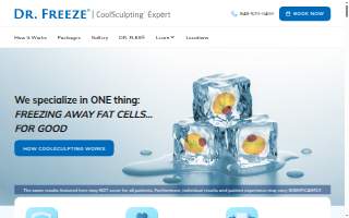 Dr. Freeze CoolSculpting Center of Orange County website