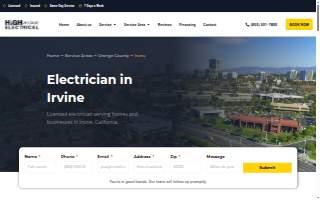 High Voltage Electrical website