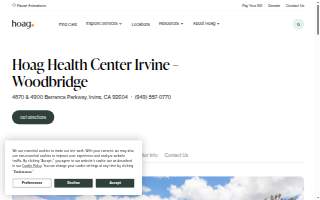 Hoag Medical Group - Pediatrics Irvine - Woodbridge website