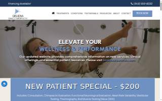 Irvine Chiropractic Offices website