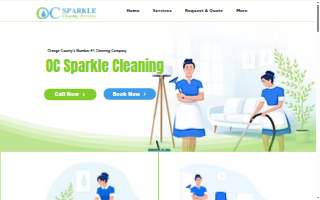 OC Sparkle Cleaning website