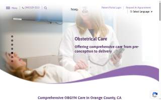 Orange Coast Women's Medical Group website