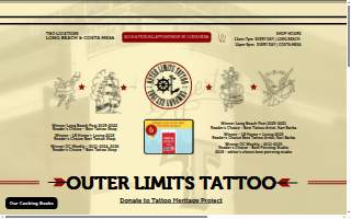 Outer Limits Tattoo & Piercing website