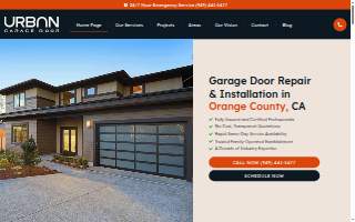 Urban Garage Door website