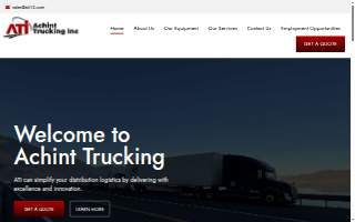 Achint Trucking website