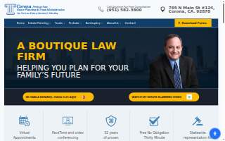Corona Probate Law website