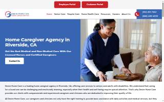 Desire Home Care website