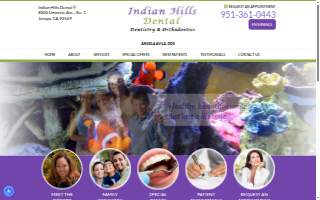 Indian Hills Dental website