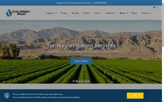 Cal-West Rain website