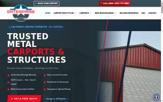 Enterprise Steel Carports LLC website