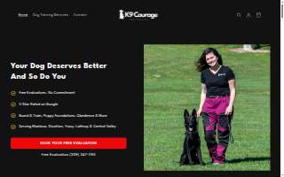 K9 Courage Dog Training of Kerman website
