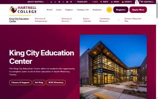 Hartnell College - King City Education Center website