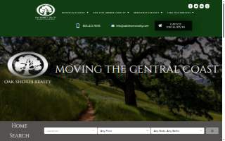 Oak Shores Realty website