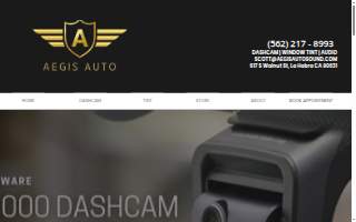 Aegis Auto Sound & Tint website