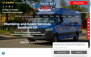 Clean Out Plumbing & Rooter website