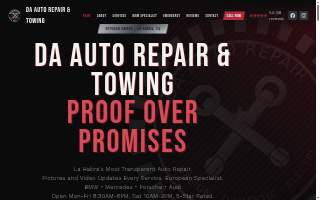 DA Auto repair & Towing website