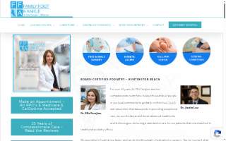 Family Foot & Ankle - Elle Farajian - Podiatrist website