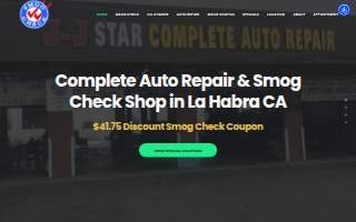 JJ Star Complete Auto Repair website
