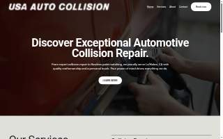 USA Auto Collision Center website