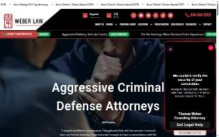 Weber Law | Criminal Defense Lawyers website