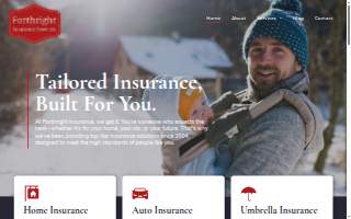 Forthright Insurance Services website