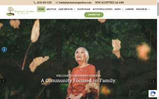 Grossmont Gardens Senior Living website