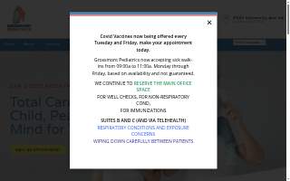 Grossmont Pediatrics website