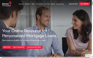 Encore Mortgage website
