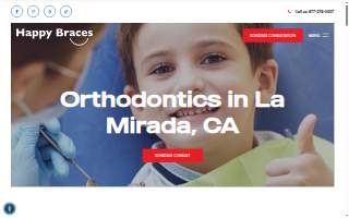 Happy Braces Orthodontics website