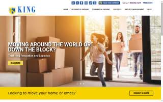 King Relocation Services website