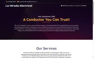 La Mirada Electrical website