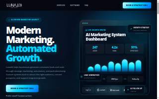 Lunatik Marketing Agency website