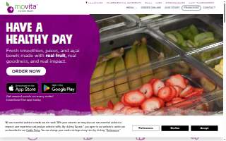 Movita Juice Bar of La Mirada website