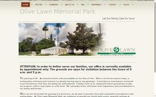 Olive Lawn Memorial Park website