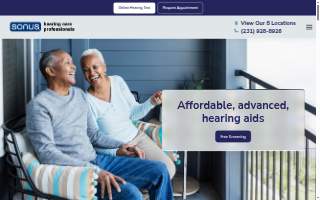 Sonus Hearing Care Professionals of Frederick website