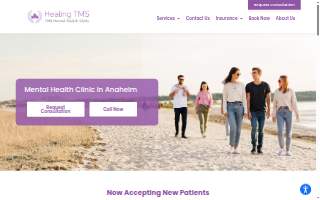 Healing TMS Clinic website