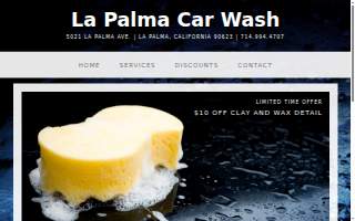 La Palma Car Wash website