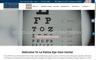 La Palma Eye Care Center website