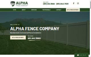 Alpha Fence website