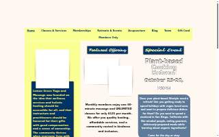 Lemon Grove Yoga and Massage website