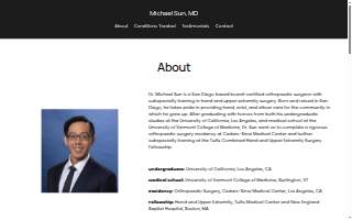 Michael Sun, MD website