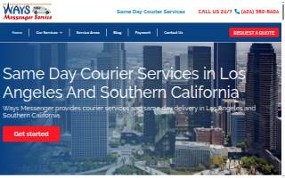 Ways Messenger Service - Courier Services In Los Angeles website