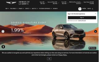 Genesis of La Quinta website