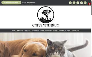 Citrus Veterinary website
