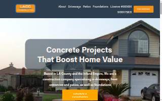 LA Creative Concrete of La Verne website