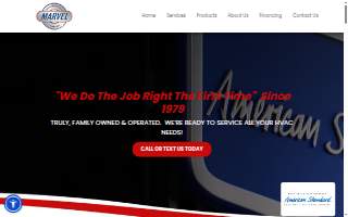 Marvel Air Conditioning & Heating, Inc. website